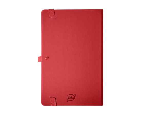 Бизнес-блокнот А5 FLIPPY, красный, твердая обложка, в линейку, Цвет: красный, изображение 4