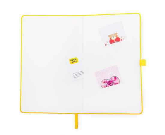 Бизнес-блокнот А5 FLIPPY, желтый, твердая обложка, в линейку, Цвет: желтый, изображение 12