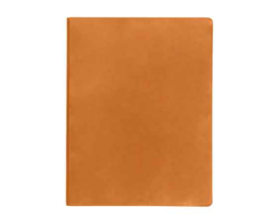 Бизнес-блокнот 'Biggy', B5 формат, оранжевый, серый форзац, мягкая обложка, в клетку, Цвет: оранжевый, изображение 2