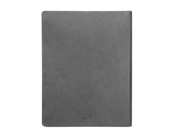 Бизнес-блокнот BIGGY, B5 формат, серый, серый форзац, мягкая обложка, в клетку, Цвет: серый, изображение 3
