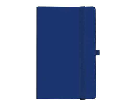 Бизнес-блокнот 'Gracy', 130х210 мм, синий, кремовая бумага, гибкая обложка, в линейку, на резинке, Цвет: синий, Размер: 130х210 мм, изображение 2