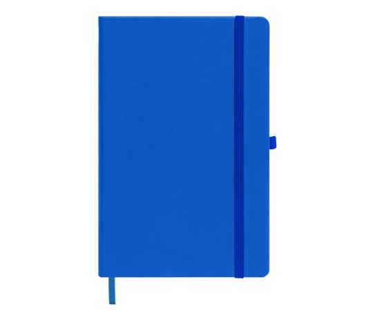 Бизнес-блокнот А5  'Silky', синий,  твердая обложка,  в клетку, Цвет: синий, изображение 2