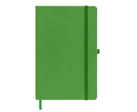 Бизнес-блокнот А5  'Silky', ярко-зеленый,  твердая обложка,  в клетку, Цвет: зеленый, изображение 2