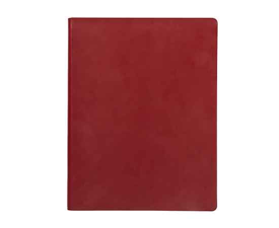 Бизнес-блокнот 'Biggy', B5 формат, красный, серый форзац, мягкая обложка, в клетку, Цвет: красный, изображение 2