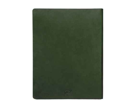 Бизнес-блокнот 'Biggy', B5 формат, зеленый, серый форзац, мягкая обложка, в клетку, Цвет: зеленый, изображение 3