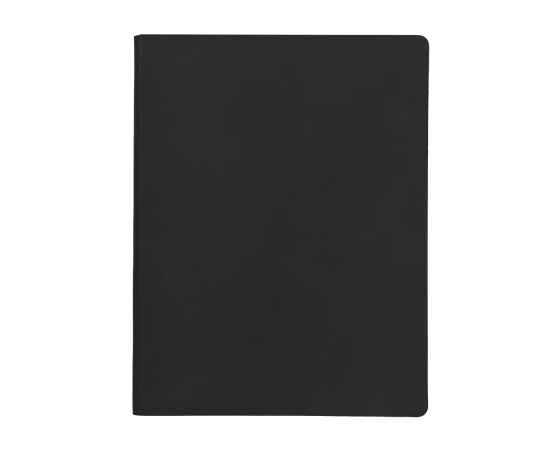 Бизнес-блокнот 'Biggy', B5 формат, черный, серый форзац, мягкая обложка, в клетку, Цвет: Чёрный, изображение 2