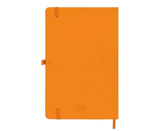 Бизнес-блокнот А5  'Silky', оранжевый,  твердая обложка,  в клетку, Цвет: оранжевый, изображение 3