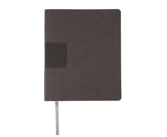 Бизнес-блокнот 'Tweedi', 150х180 мм, серый, кремовая бумага, гибкая обложка, в линейку, Цвет: серый, изображение 2
