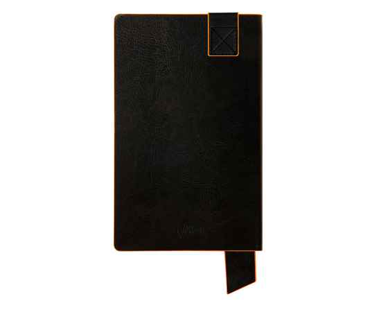 Бизнес-блокнот 'Trendi', 130*210 мм, черно-оранжевый, мягкая обложка, в линейку, Цвет: черный, оранжевый, изображение 4