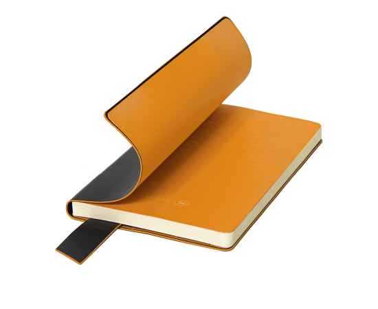 Бизнес-блокнот 'Trendi', 130*210 мм, черно-оранжевый, мягкая обложка, в линейку, Цвет: черный, оранжевый, изображение 5