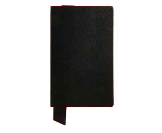 Бизнес-блокнот 'Trendi', 130*210 мм, черно-красный, мягкая обложка, в линейку, Цвет: черный, красный, изображение 3