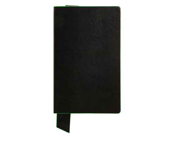 Бизнес-блокнот 'Trendi', 130*210 мм, черно-зеленый, мягкая обложка, в линейку, Цвет: черный, зеленый, изображение 3