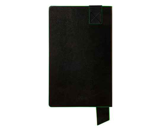 Бизнес-блокнот 'Trendi', 130*210 мм, черно-зеленый, мягкая обложка, в линейку, Цвет: черный, зеленый, изображение 4