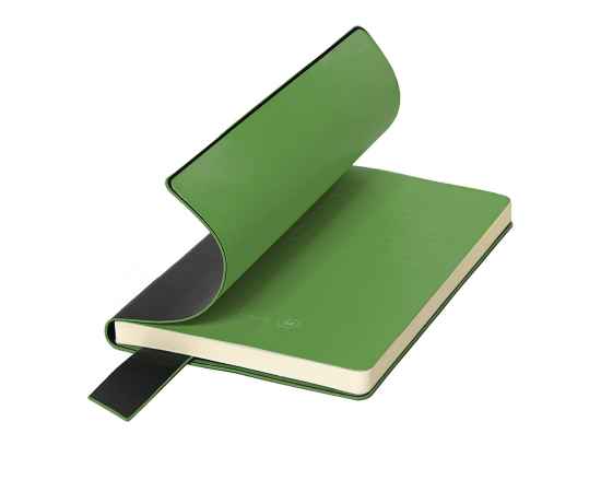 Бизнес-блокнот 'Trendi', 130*210 мм, черно-зеленый, мягкая обложка, в линейку, Цвет: черный, зеленый, изображение 5