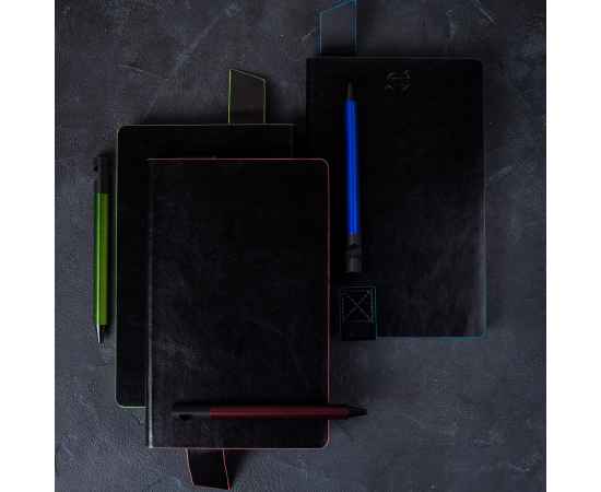 Бизнес-блокнот 'Trendi', 130*210 мм, черно-синий, мягкая обложка, в линейку, Цвет: черный, синий, изображение 10