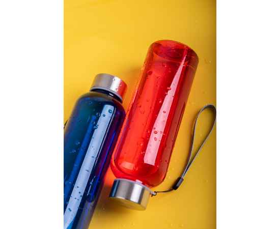 Бутылка для воды WATER, 550 мл, прозрачный, пластик rPET, нержавеющая сталь, Цвет: прозрачный, изображение 2