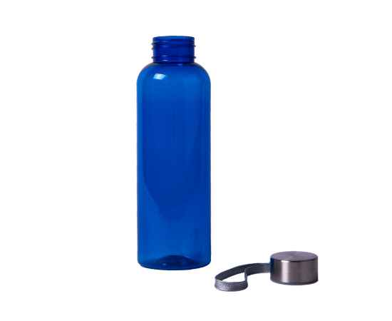 Бутылка для воды WATER, 550 мл, синий, пластик rPET, нержавеющая сталь, Цвет: синий, изображение 2