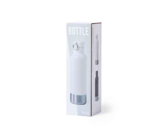 Бутылка для воды PERNAL, белый, 750 мл, нержавеющая сталь, Цвет: белый, изображение 3