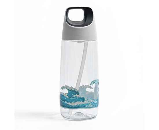 Бутылка для воды TUBE, 700 мл, 24х8см, прозрачный, пластик rPET, Цвет: прозрачный, изображение 6