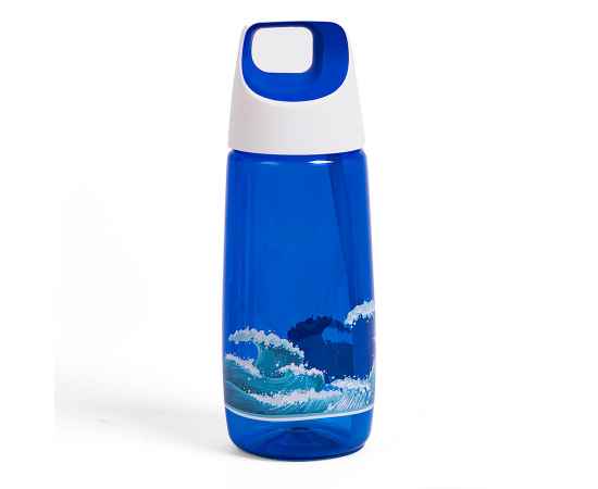 Бутылка для воды TUBE, 700 мл, 24х8см, синий, пластик rPET, Цвет: синий, изображение 6