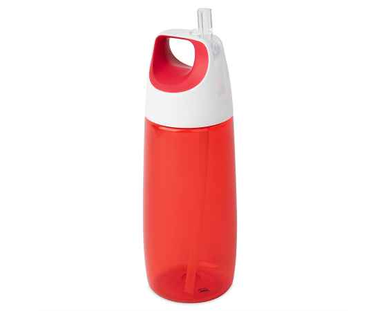 Бутылка для воды TUBE, 700 мл, 24х8см, красный, пластик rPET, Цвет: красный, изображение 2