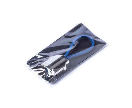 Брелок BOLKY, металл/силикон, серебристый c синим, 2,8х2,7х1 см, Цвет: серебристый, синий, изображение 5