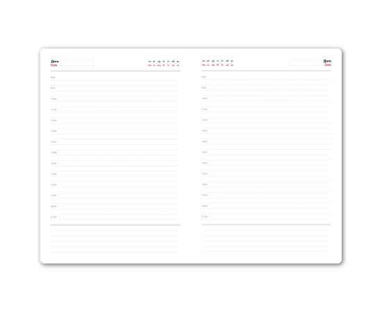 Ежедневник недатированный Campbell, А5,  серый, белый блок, Цвет: серый, изображение 7
