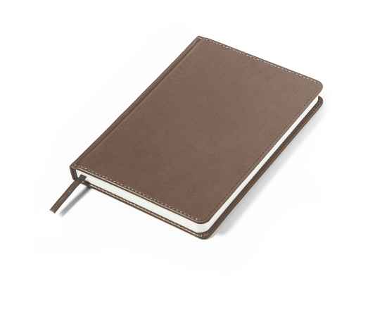 Ежедневник недатированный Campbell, А5,  коричневый, белый блок, Цвет: коричневый, изображение 4