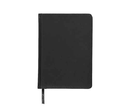 Ежедневник недатированный Campbell, А5,  черный, белый блок, Цвет: Чёрный, изображение 2