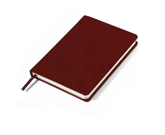 Ежедневник недатированный Duncan, А5,  бордовый, белый блок, Цвет: бордовый, изображение 4