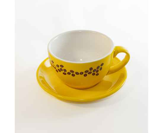 Чайная/кофейная пара CAPPUCCINO, желтый, 260 мл, фарфор, Цвет: желтый, изображение 9