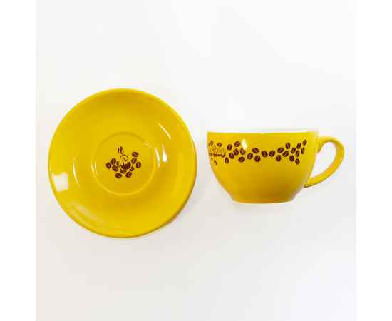 Чайная/кофейная пара CAPPUCCINO, желтый, 260 мл, фарфор, Цвет: желтый, изображение 10