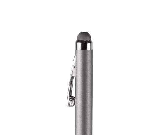 CLICKER TOUCH, ручка шариковая со стилусом для сенсорных экранов, серый/хром, металл, Цвет: серый, серебристый, изображение 2
