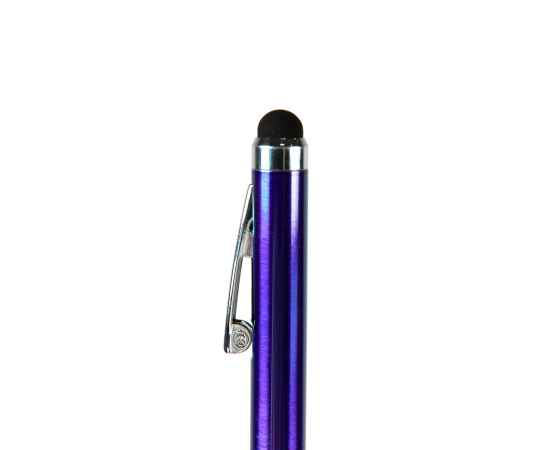 CLICKER TOUCH, ручка шариковая со стилусом для сенсорных экранов, синий/хром, металл, Цвет: синий, серебристый, изображение 2