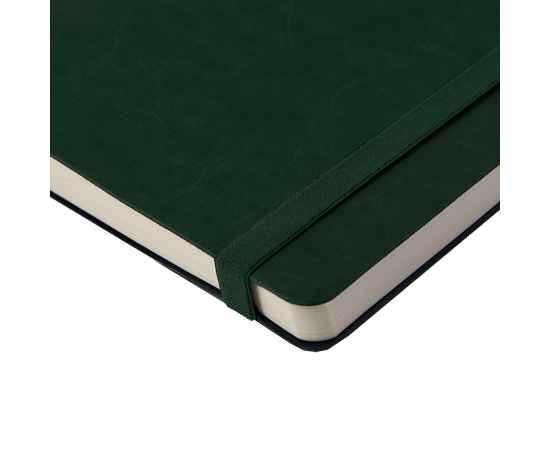 Ежедневник недатированный Boomer, А5,  темно-зеленый, кремовый блок, без обреза, изображение 7