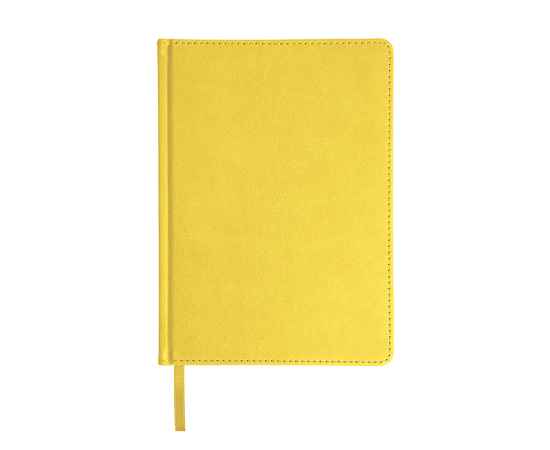 Ежедневник недатированный Bliss, А5,  желтый, белый блок, без обреза, Цвет: желтый, изображение 2