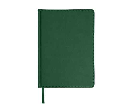 Ежедневник недатированный Bliss, А5,  темно-зеленый, белый блок, без обреза, Цвет: Тёмно-зелёный, изображение 2