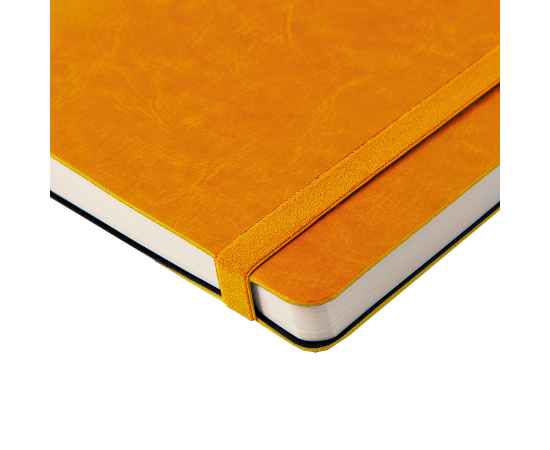 Ежедневник недатированный Boomer, А5,  оранжевый, кремовый блок, без обреза, изображение 7