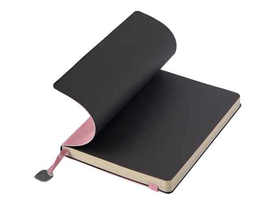 Ежедневник недатированный Boomer, А5,  светло-розовый, кремовый блок, без обреза, изображение 4