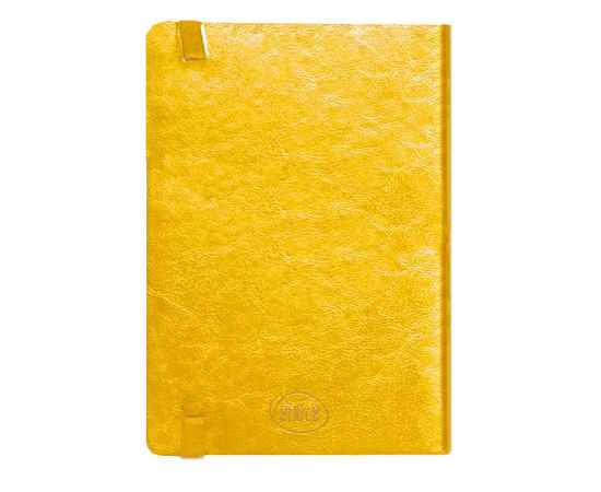 Ежедневник недатированный Boomer, А5,  желтый, кремовый блок, без обреза, изображение 3