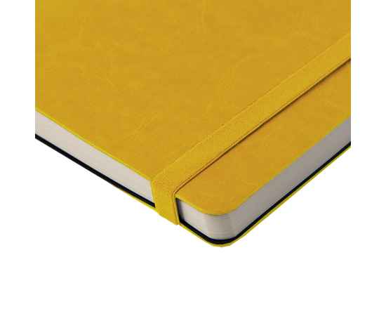 Ежедневник недатированный Boomer, А5,  желтый, кремовый блок, без обреза, изображение 7
