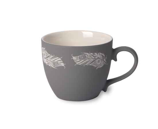 Чайная пара TENDER, 250 мл, серый, фарфор, прорезиненное покрытие, Цвет: серый, изображение 12