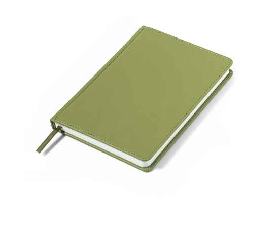 Ежедневник недатированный Campbell, А5,  оливковый, белый блок, Цвет: оливковый, изображение 4