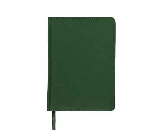 Ежедневник недатированный Campbell, А5,  темно-зеленый, белый блок, Цвет: Тёмно-зелёный, изображение 2