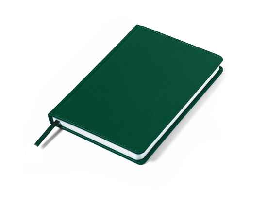 Ежедневник недатированный Campbell, А5,  темно-зеленый, белый блок, Цвет: Тёмно-зелёный, изображение 4