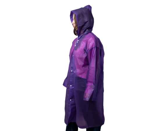 Дождевик 'Pure' фиолетового цвета , 68 х 118 см. материал этиленвинилацетат, Цвет: фиолетовый, изображение 2