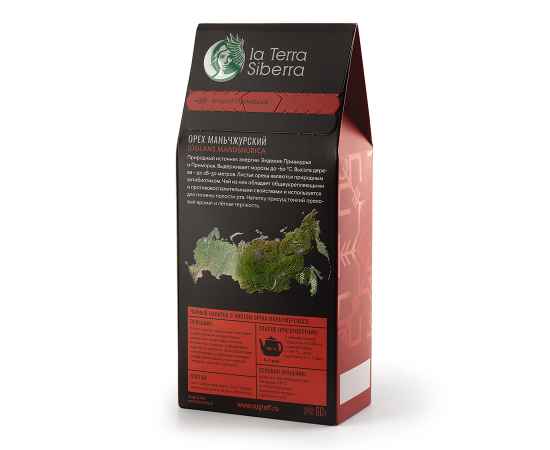 Чайный напиток со специями из серии 'La Terra Siberra' с листом ореха маньчжурского 60 гр., Цвет: черный, Размер: 8,5 x 19.3 x 4,7 см, изображение 2