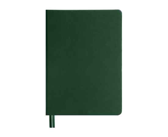 Ежедневник недатированный Softie, А5, темно-зеленый, блок в клетку, зеленый обрез, Цвет: Тёмно-зелёный, изображение 2