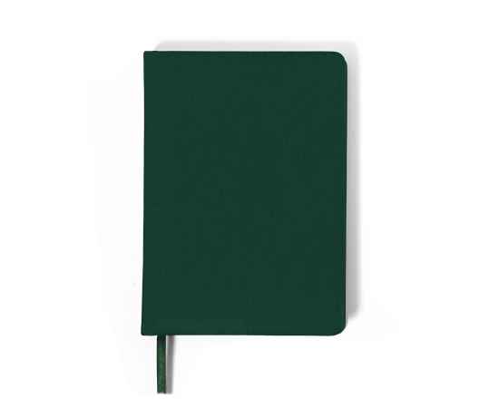Ежедневник недатированный Duncan, А5,  темно-зеленый, белый блок, Цвет: Тёмно-зелёный, изображение 2