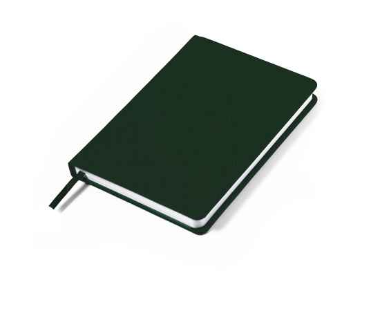 Ежедневник недатированный Duncan, А5,  темно-зеленый, белый блок, Цвет: Тёмно-зелёный, изображение 4